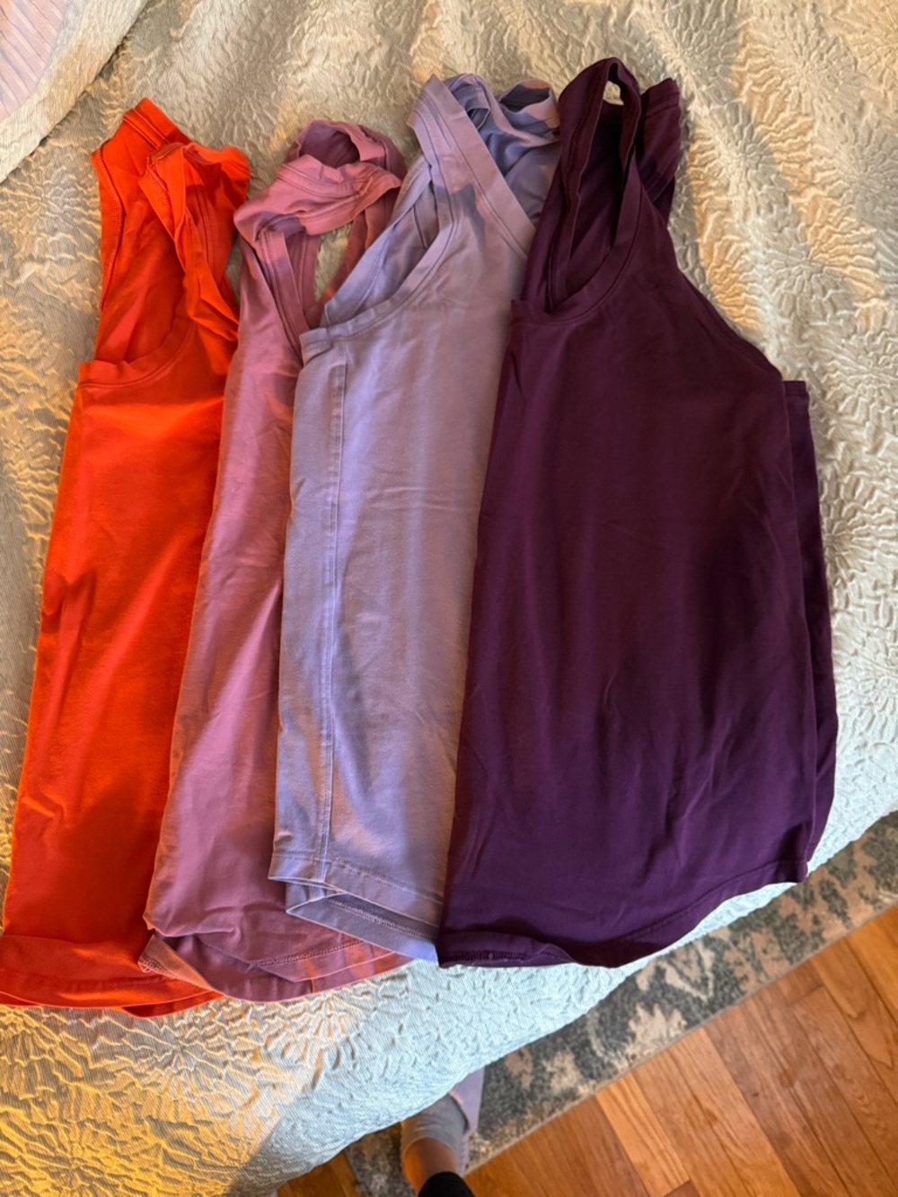 lululemon athletica Racerback Tank Set - Orange, Pink, Lavender, Plum